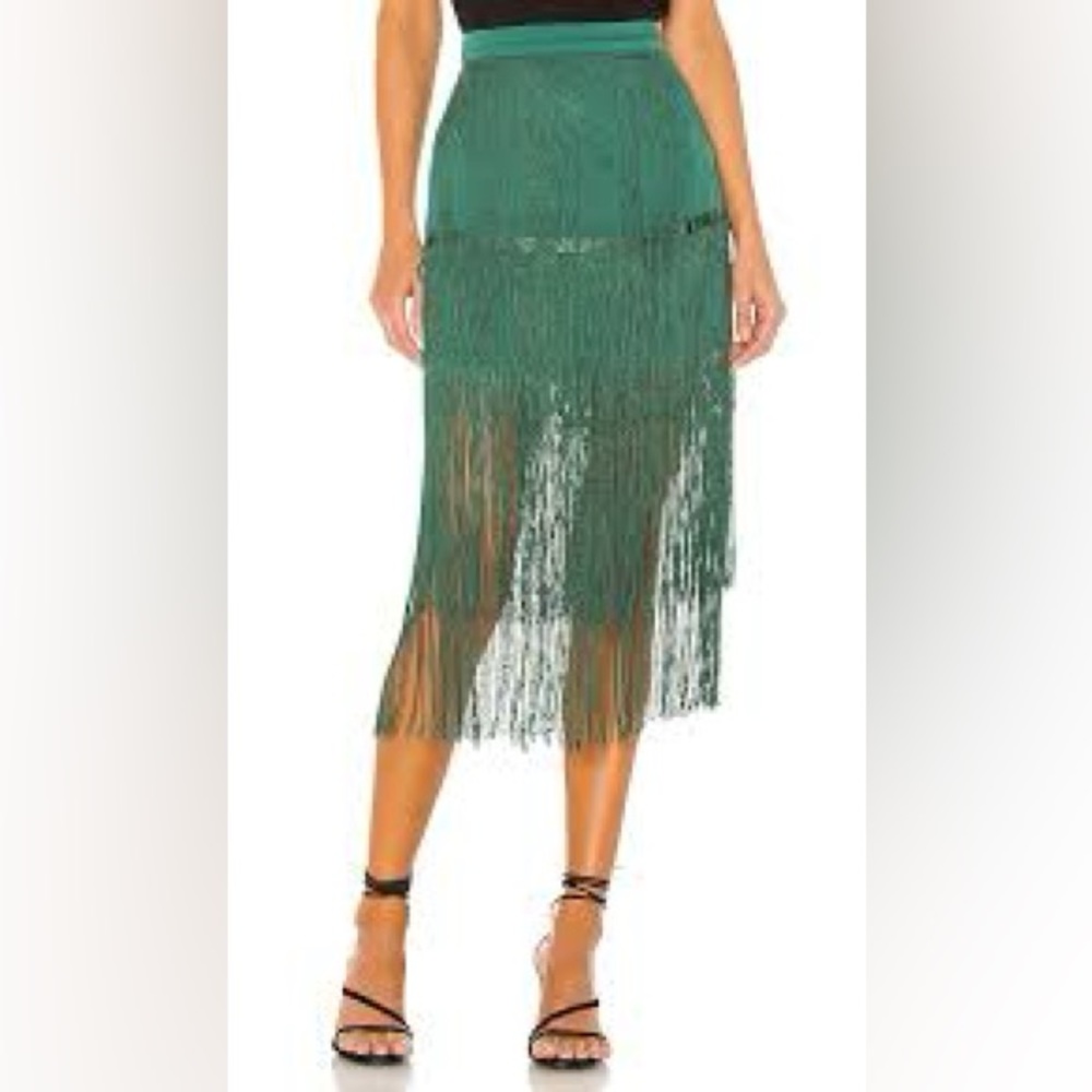 House of Harlow revolve fringe skirt